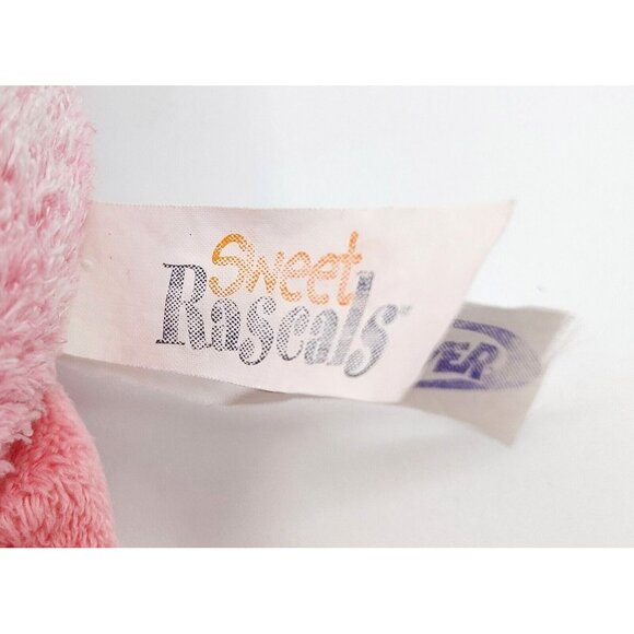 Mary Meyer Sweet Rascals Pink pig Plush Stuffed Animal Toy Bean Bag 8" - Picture 4 of 5